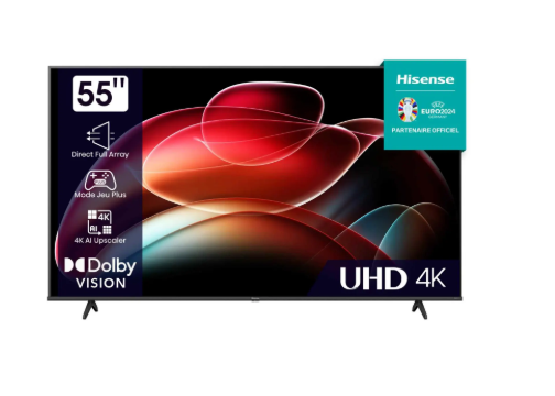 Téléviseur Hisense 55" 55A6H - Smart 4K
