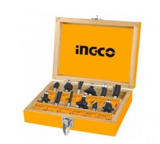 INGCO Jeu de 12 embouts de toupie (12 mm) AKRT1221