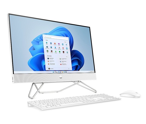 Ordinateur Bureautique HP - Écran tactile tout-en-un 23,8" - Intel Core i5-1235U - Mémoire 8 Go - SSD 512 Go - Blanc étoilé