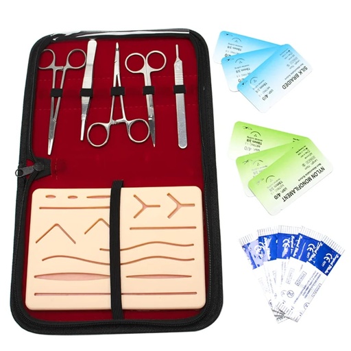 Kit complet de pratique de suture étudiant
