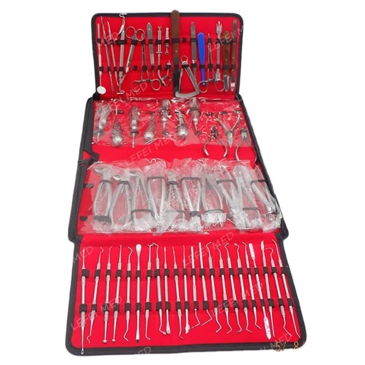 Kit complet d'instrument dentaire en inox