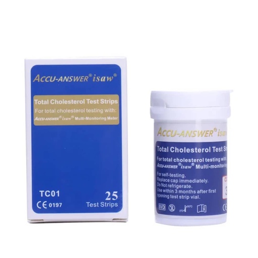 Bandelette Cholestérol total accu-answer bte/25